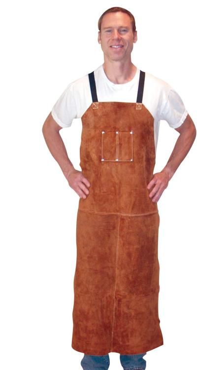 Tillman 3848 24 W x 48 L Leather Bib Apron 608134384876  