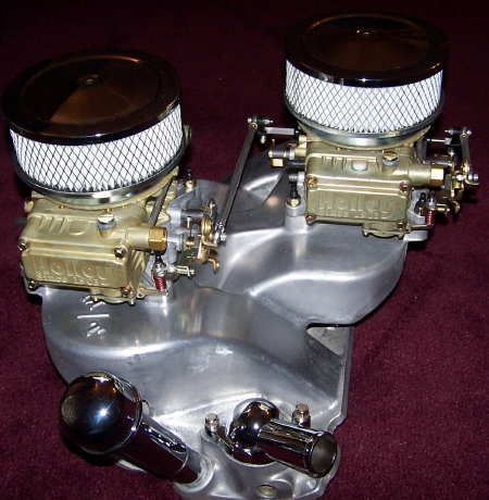 Edelbrock Weiand Offenhauser X Cross Ram linkage  