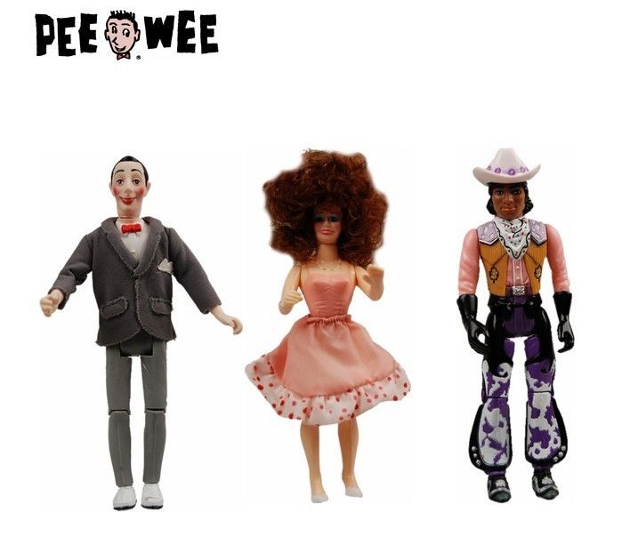 PEE WEES HERMAN PLAYHOUSE ACTION FIGURE SET OF 3  