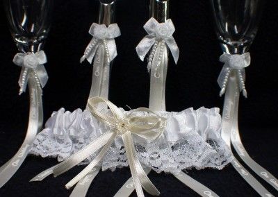 candy Wedding Cake topper Lot Glasses knife Server Guest 