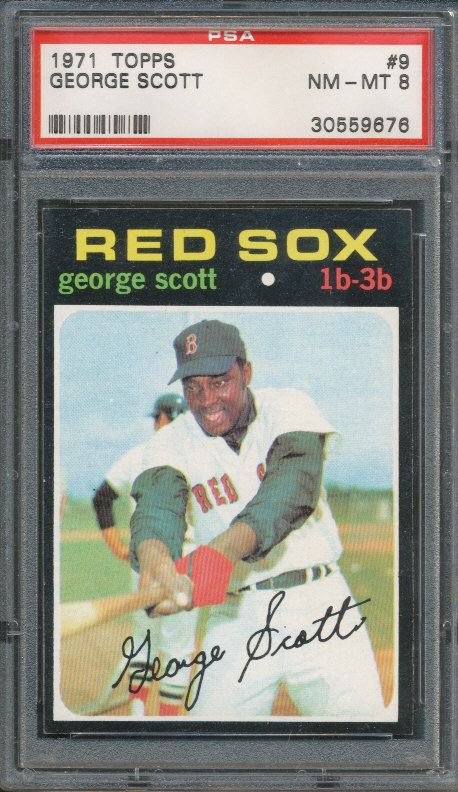 1971 Topps #009 George Scott PSA NM MT 8  