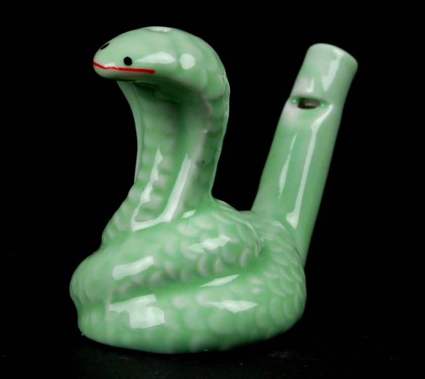 CERAMIC BIRD WHISTLE SNAKE Vintage Style Water Warbler  