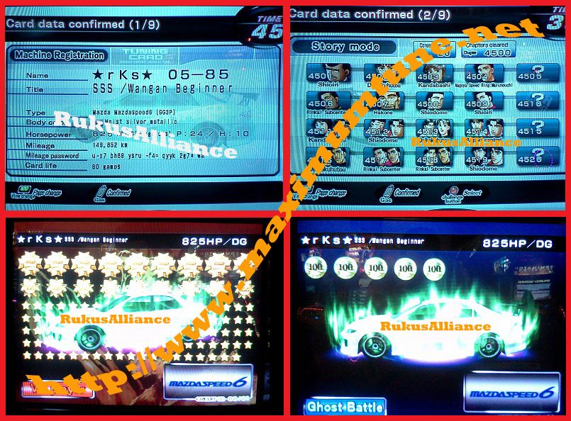 Wangan Maximum Tune 3DX+ ~9999 to 69999 Stars + LvL46DressUp 