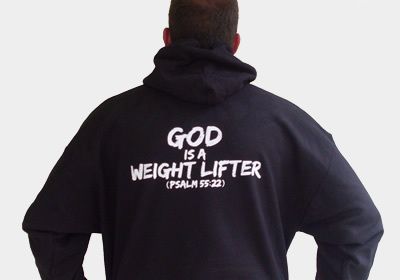 CHRISTIAN BODYBUILDING WEIGHT LIFTING HOODIE S XXXL WL  