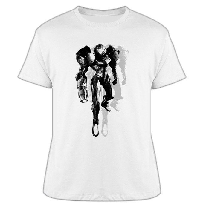 Samus Aran Metroid Armor Video Game T Shirt  