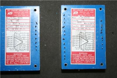 UNITS OF ATP LINEAR AMPLIFIER Model DCA 300 / 300WATT  