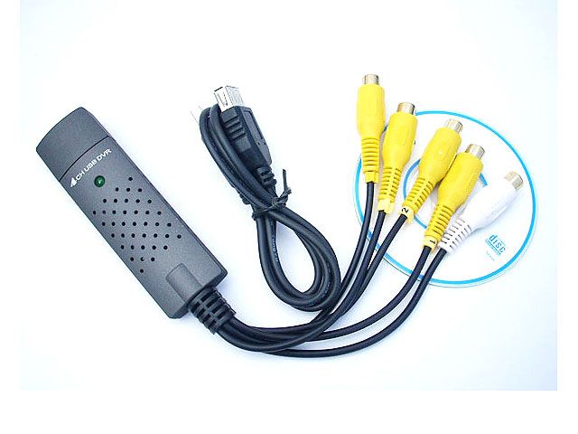   CH USB 2.0 DVR . 1 x USB Cable . 1 x CD with Driver