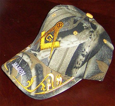 Camo Free Mason Cap Camoflauge Hat Masonic Freemason Hats Lodge Caps 