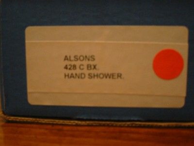 ALSONS 428 C BX CHROME HAND HELD SHOWERHEAD NIB  