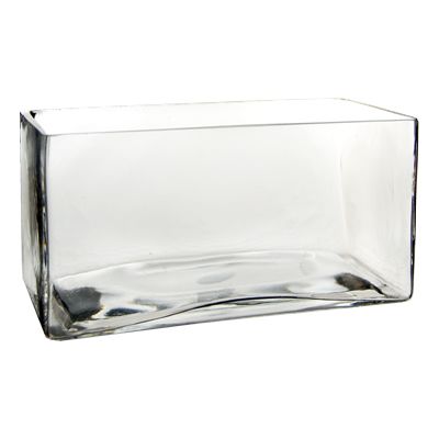 Rectangular Vase. H 4, Open 8 x 4, (12 pcs)Wholesale  