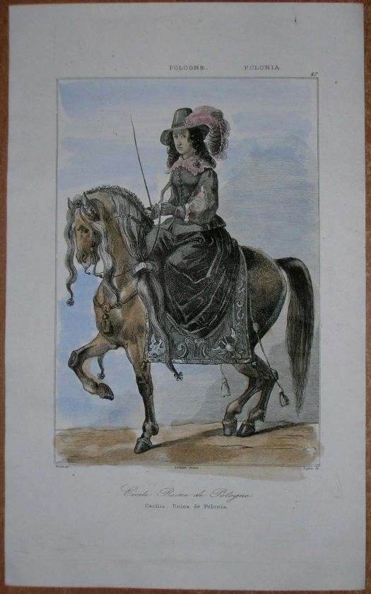 1840 print CECILIA RENATA, QUEEN OF POLAND (27)  