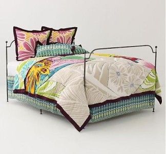 NWT ANTHROPOLOGIE Sundra Blossom Quilt & Bedskirt   QUEEN  