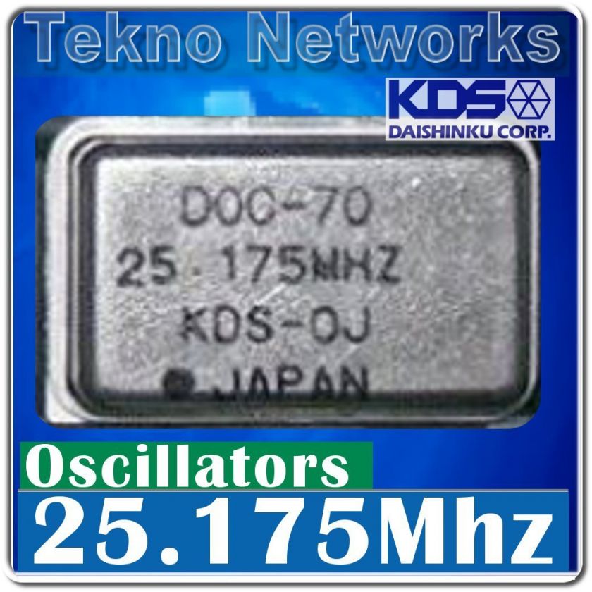 KDS   DOC 70 25.175Mhz ( VGA Clock ) Crystal Oscillators   5pcs DOC70 