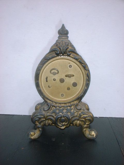 ANTIQUE GERMAN=ANDRI BOUCHARD= MINIATURE MANTLE/SHELF CLOCK  