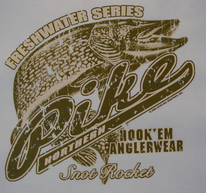 FRESHWATER SERIES NORTHERN PIKE FISHING ANGLER SHIRT  