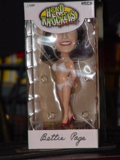 Bettie Page Head Knocker Neca Bobble Head Handpainted  