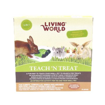 TEACH N TREAT RABBIT CHINCHILLA GUINEA PIG TOY CHEW  