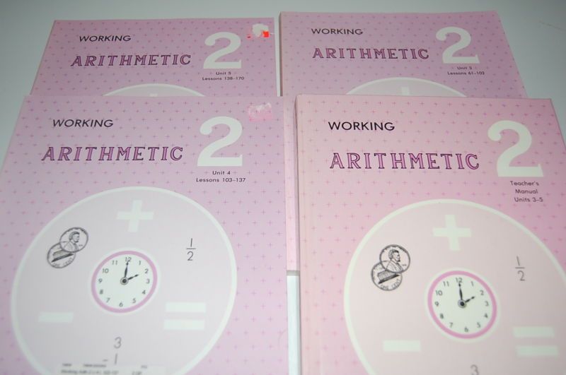 Rod & Staff ARITHMETIC grade 2 Unit3 5 SET bks+tchr  