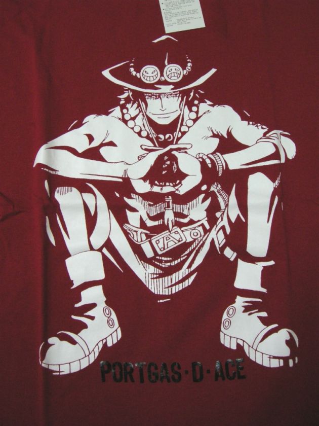 UNIQLO ONE PIECE PORTGAS.D.ACE Graphic T Shirt RED KOREA LIMITED 