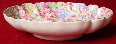 JAMES KENT china APPLE BLOSSOM pttrn OVAL BOWL  