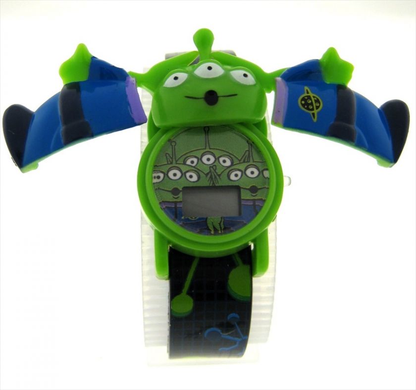 LORUS KIDS DISNEYS TOY STORY SQUEEZE TOY ALIEN DIGITAL WATCH  