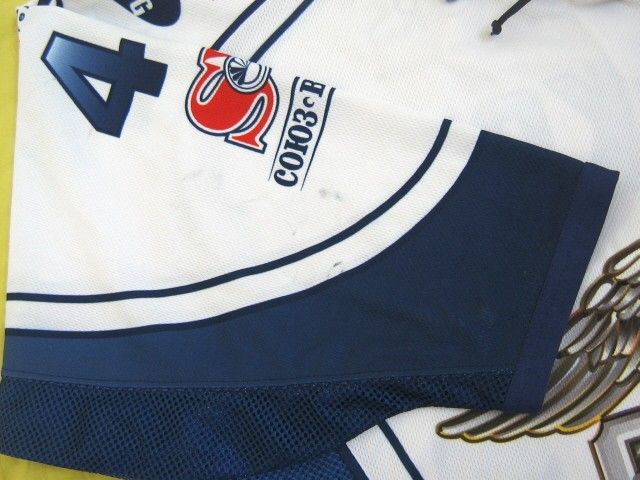 2005/06 Authentic Dynamo GAME WORN Jersey/Polo Type/Russia/FREE SHIP 