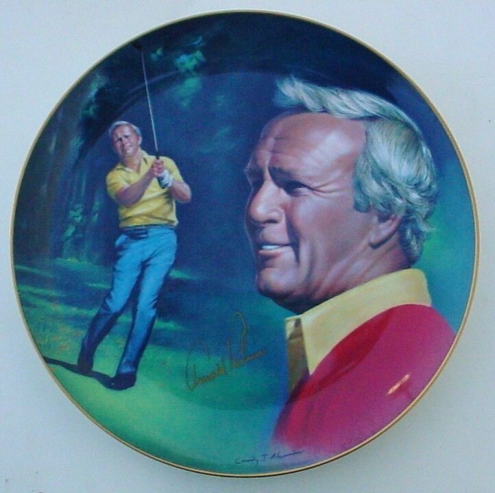 RARE LIMITED ED ARNOLD PALMER AUTOGRAPHED PLATE 1983  