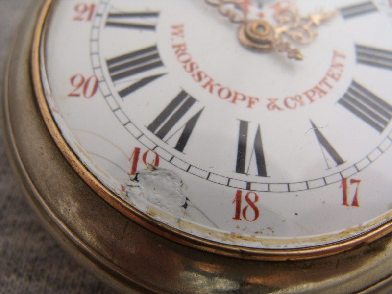 BIG AND FINE W. ROSSKOPF & C° PATENT POCKET WATCH  