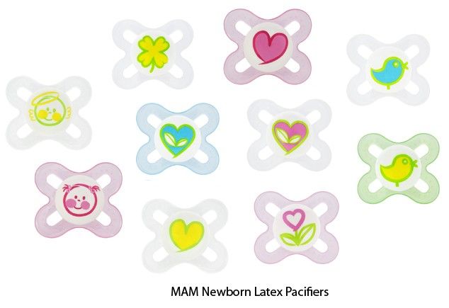 MAM Start Latex Orthodontic Pacifier Infant 0+M 845296003041  