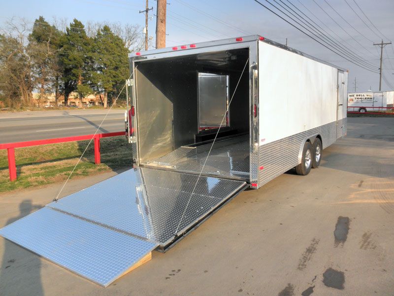 NEW 8.5 X 24 ENCLOSED TRAILER CAR BIKE CARGO HAULER  