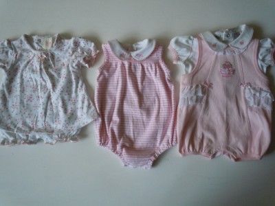 BABY INFANT NEWBORN GIRLS 0 3 3 3 6 6 MONTHS SUMMER CLOTHES LOT HUGE 