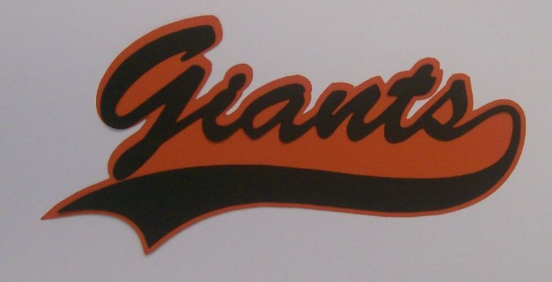 Giants Scrapbooking Title   San Francisco Baseball  