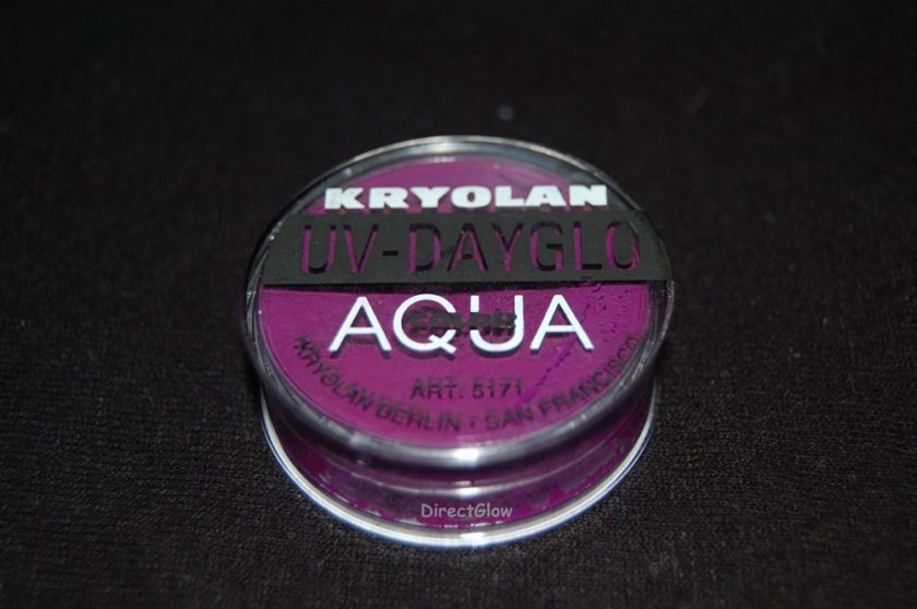 Kryolan UV Dayglow AquaColor Eyeshadow Make Up  Violet  722301710401 