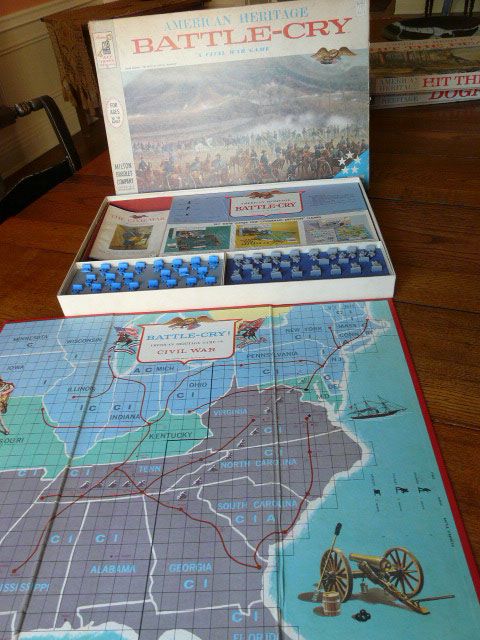 1961 American Heritage BATTLE CRY Civil War Game Milton Bradley 