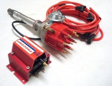 Chevy SBC BBC Ready to Run Distributor Coil + Red Wires  