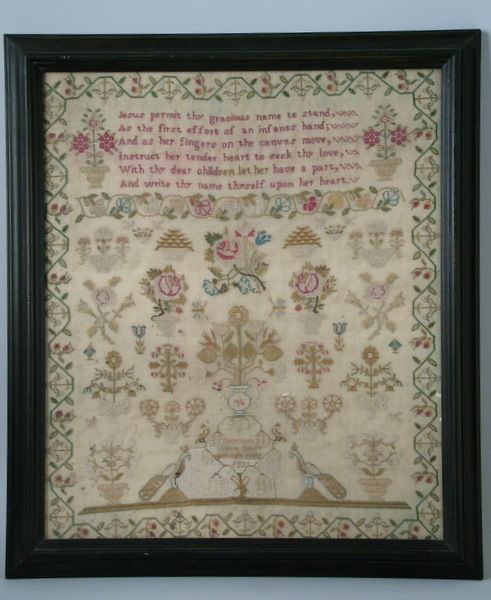 1835 Sampler by Louisa Osborn  