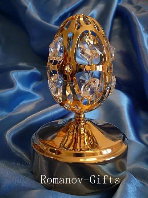 Gold Music Box Russian Egg plays BeethovensFur Elise  