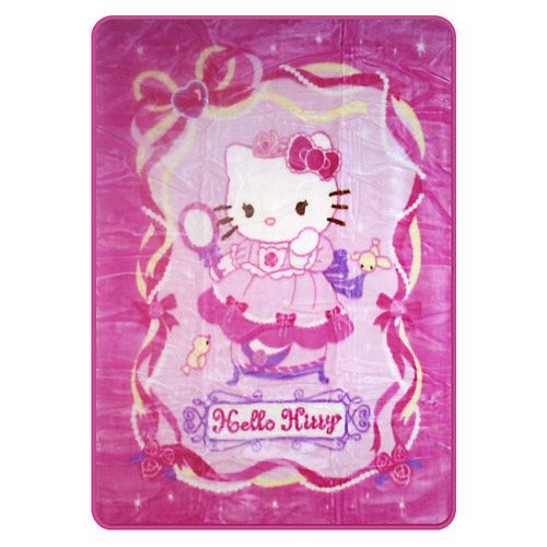   Kitty Soft Large Thick Blanket Pink PRINCESS Machine Washable  