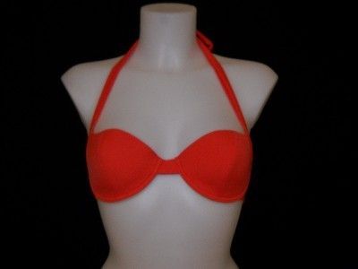 NWT COSABELLA Orange Sunshine Push Up Bra Bikini Top 3  