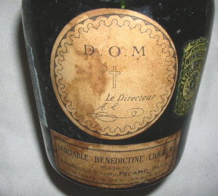 1933 Sealed Bottle Dom D.O. M. Benedictine Cognac  