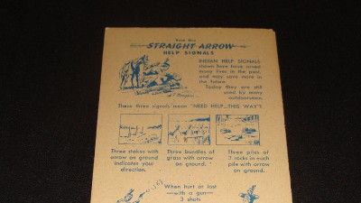 Nabisco Straight Arrow Injun Uity Card Book 1 #17 Help  