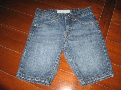 Girl 6X Paper, Denim & Cloth Jean Bermudas & Old Navy Polo Tee  