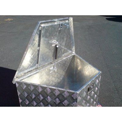 ALUMINUM TRAILER TOOL BOX 884 TONGUE TOOL BOX BOAT TOOL BOX  