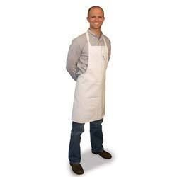 NEW WHITE CHEFS COMMERCIAL GRADE BIB APRON P/C BLEND  