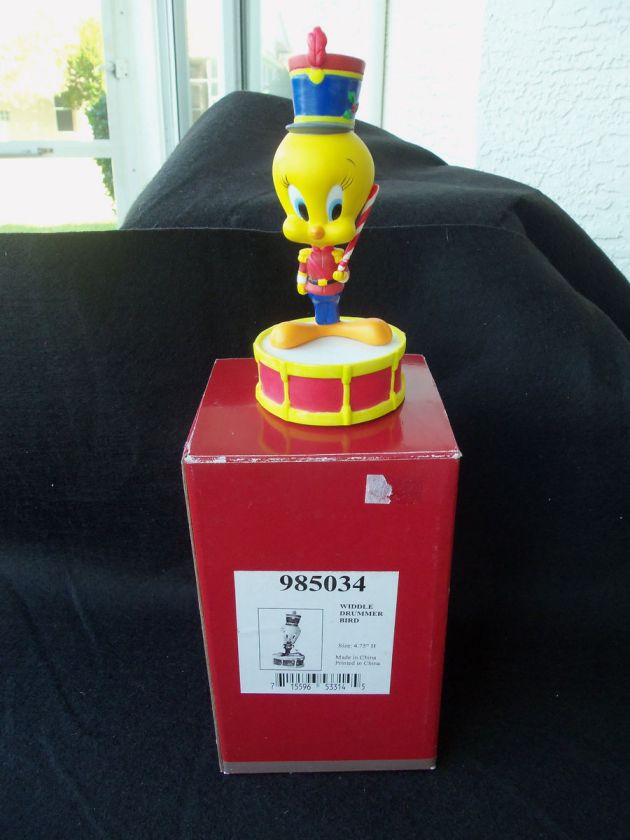 Goebel Christmas Tweety Bird Drummer Bird Figurine 2000 PORCELAIN 