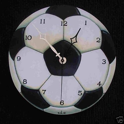 SOCCER BALL SPORTS WALL CLOCK  