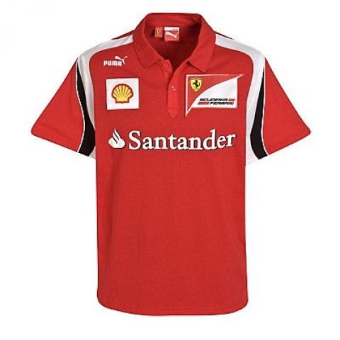 NEW PUMA FERRARI SF MENS TEAM POLO SHIRT  