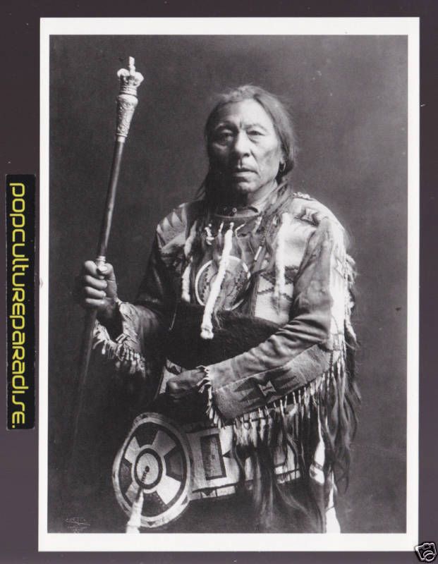 RUNNING RABBIT Blackfoot Indian Photo PICTURE POSTCARD  