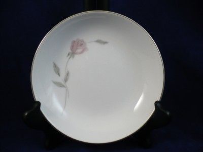   Primrose 8194 8 Dessert Berry Bowls Set Pink Rose Silver Japan  