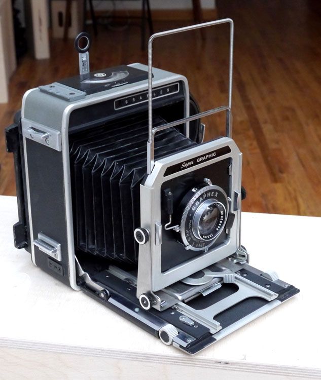 CLEAN WORKING GRAFLEX SUPER GRAPHIC 4X5 LARGE FORMAT VINTAGE CAMERA 